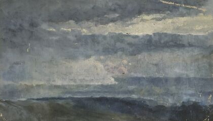 Oil study (clouds)