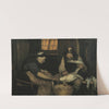 Old couple plucking gulls. Lars Gaihede and old Lene (circa 1883) by Anna Ancher