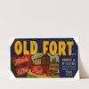 Old Fort Brand Florida Citrus Fruit Label (1930-1950)