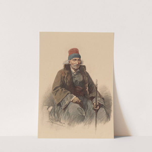 Old Greek Sailor by Cesare Félix Georges Dell&#039; Acqua