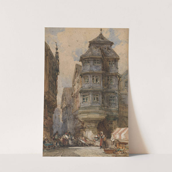 Old houses, Frankfurt by William Callow