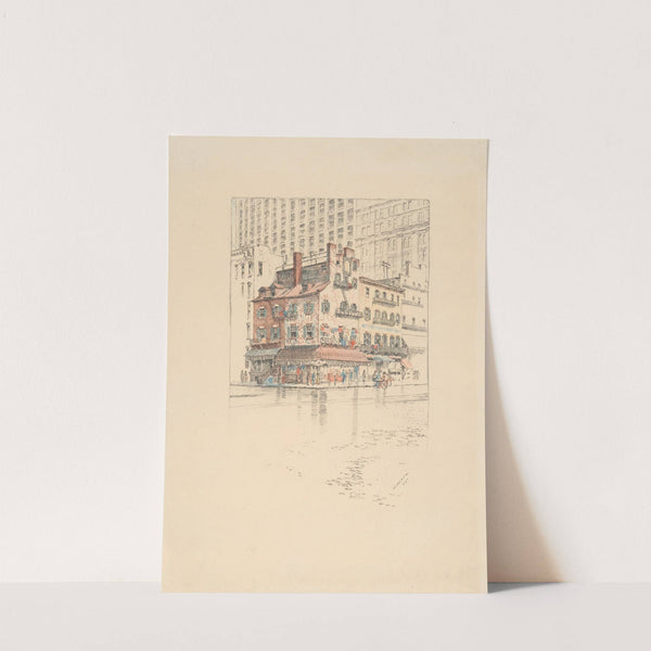 Old houses on Battery Park (1905) by Charles Frederick William Mielatz