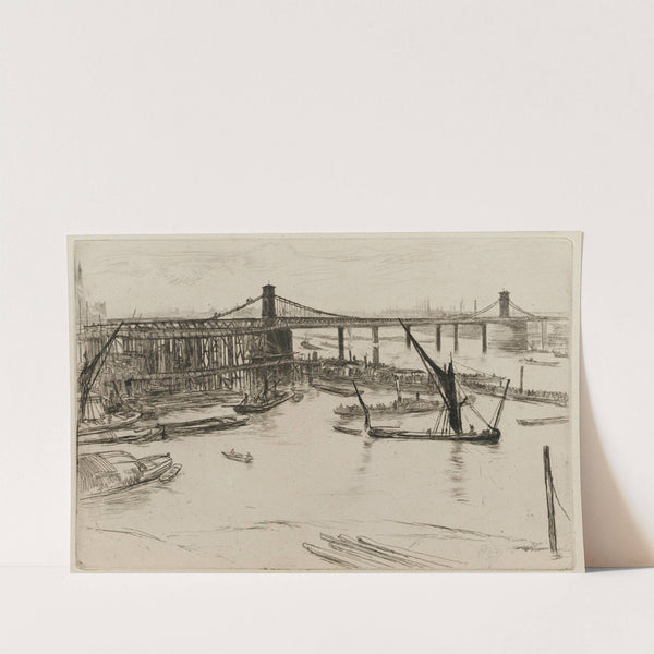 Old Hungerford Bridge (1861) by James Abbott McNeill Whistler