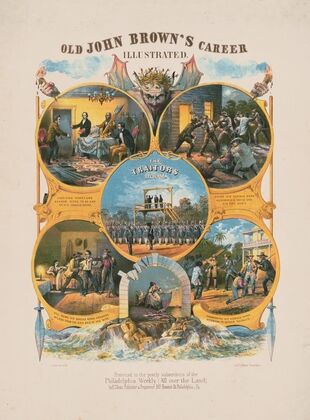 Old John Brown’s career illustrated (1860)