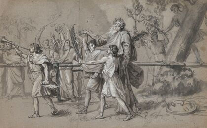 Old Man Carried in Triumph