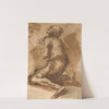 Old Man Kneeling Facing Upper Left by Salvator Rosa