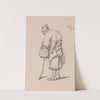 Old Man Leaning on a Stick by George Chinnery
