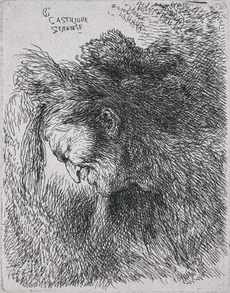 Old Man Looking Down
