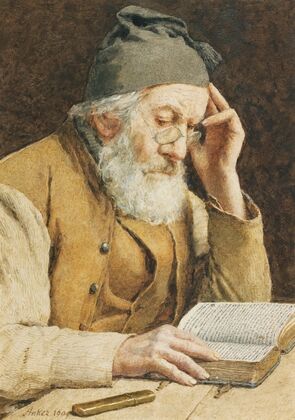 Old Man Reading