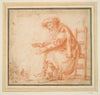 Old Man Warming his Hands at a Fire