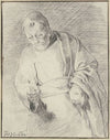 Old man with a candle