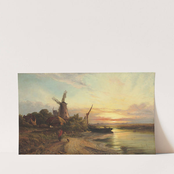 Old mills near Gillingham by Walter Heath Williams