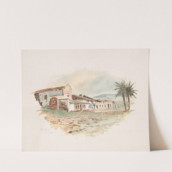 Old Mission, San Diego (1895) by Louis Kinney Harlow