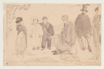 Old Musician, acc. to E. Manet (1914)
