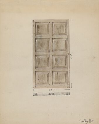 Old Paneled Door – Outside Door to Monastery