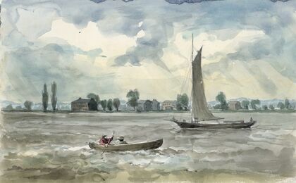 Old Quarantine Station, mouth of the Schuykill (1857)