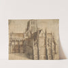 Old St. Paul&#039;s Cathedral, London, seen from the East by Wenceslaus Hollar