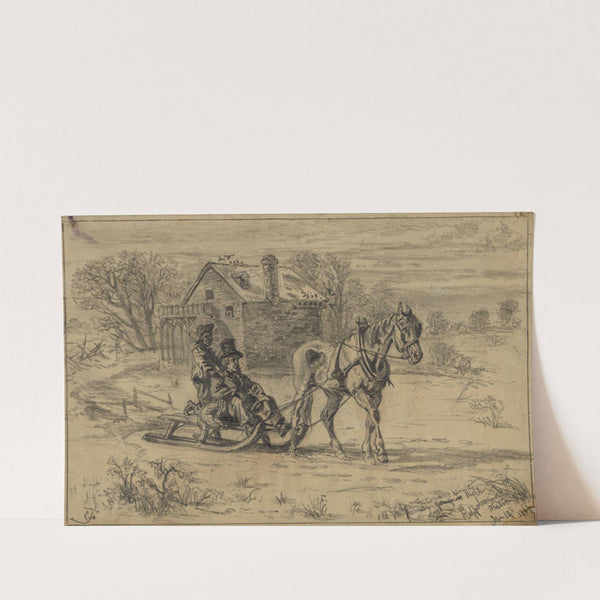 Old Va. farmer coming from mill. Rappahannock Station, Va. by Edwin Forbes