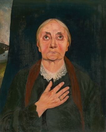 Old Woman at Prayer — size preview