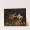 Old Woman in a Gossip-chair by Gabriel Metsu