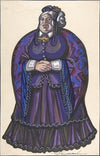 Old Woman in a purple dress