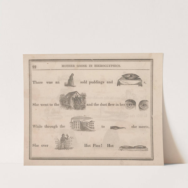 Old Woman, Pies, Mill, Eyes, Street, Awl, Cries, Pies (1855) by Sherman &amp; Co.