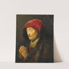 Old woman praying by Rembrandt van Rijn