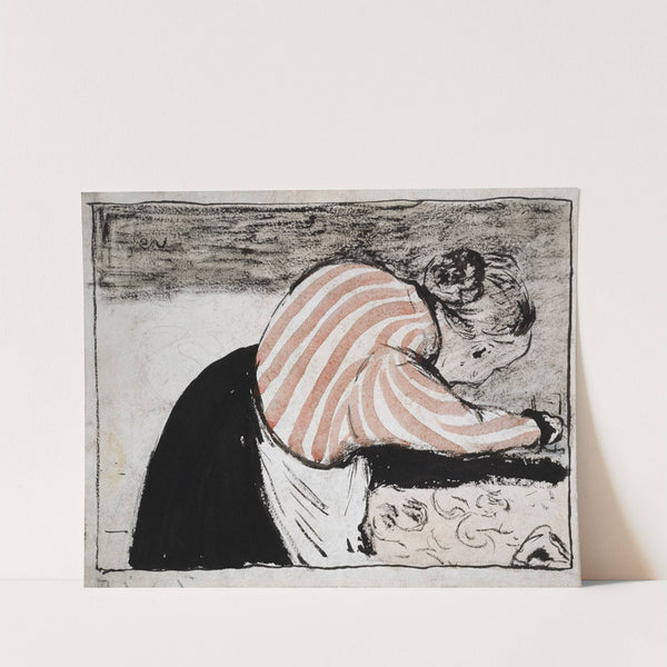 Old woman setting the table by Édouard Vuillard