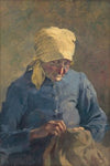 Old Woman Sewing