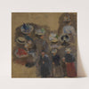 Ölskizze mit verschiedenen Figuren- und Hutstudien (ca. 1900) by Susanne Renate Granitsch