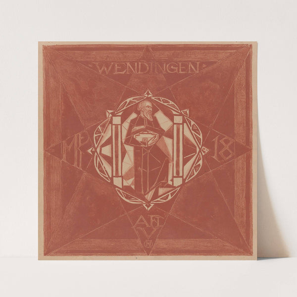 Omslagontwerp voor; Wendingen, 1918 (1918) by Richard Nicolaüs Roland Holst