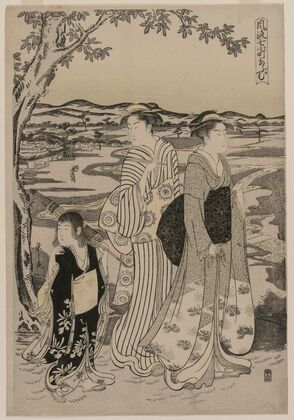 Omu the Parrot (from the series Seven Elegant Episodes from the Life of the Poetess Ono no Komachi) — size preview