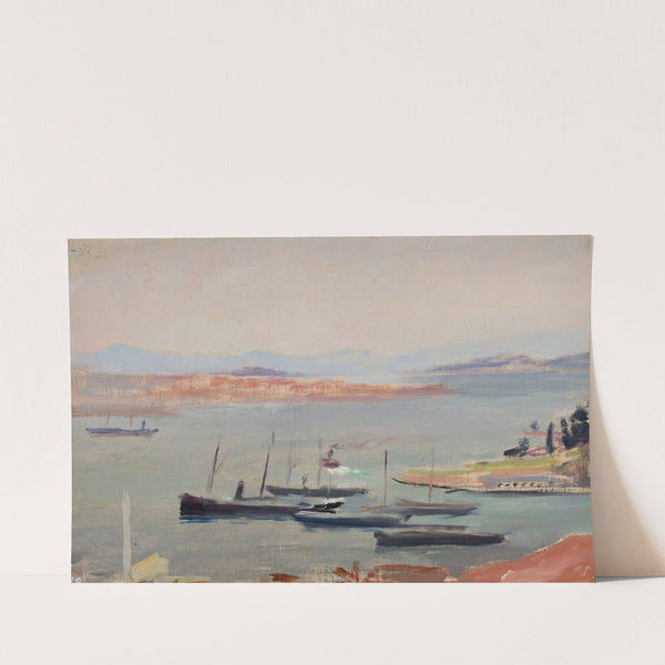 On a ship, at the entry to Bosporus. From the journey to Constantinople (1893) by Jan Ciągliński