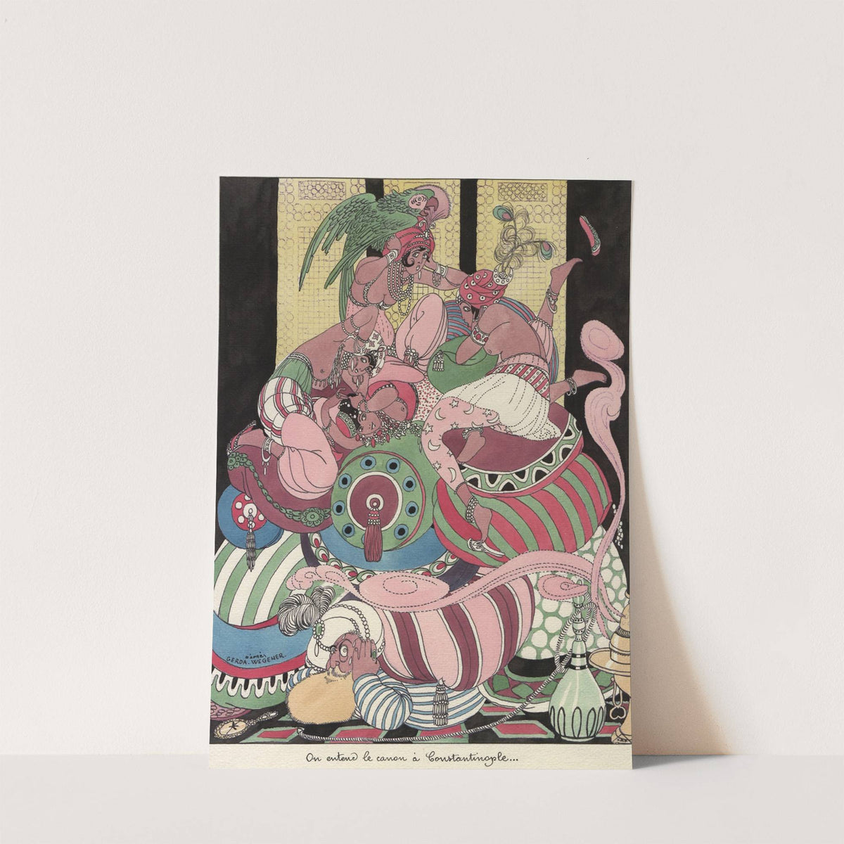 On entend le canon à Constantinople (1915) by Gerda Wegener