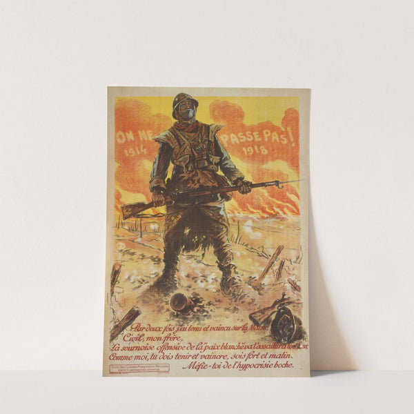 On ne passe pas. 1914 . . . 1918. Par deux fois j&#039;ai tenu et vaincu sur la Marne by Maurice Louis Henri Neumont