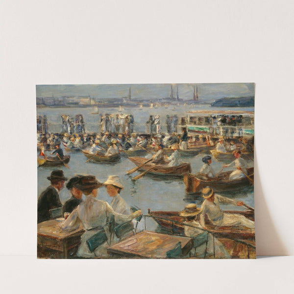 On the Alster in Hamburg by Max Liebermann