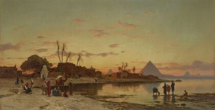 On the banks of the Nile
