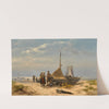 On the Beach (1889) by Johannes Hermanus Barend Koekkoek