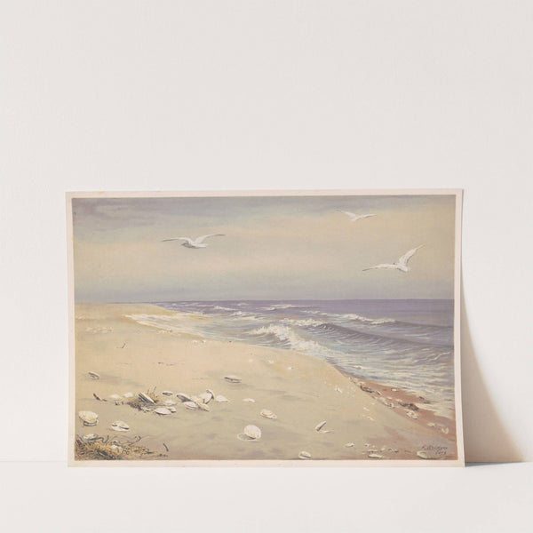 On the beach (1879) by Fidelia Bridges