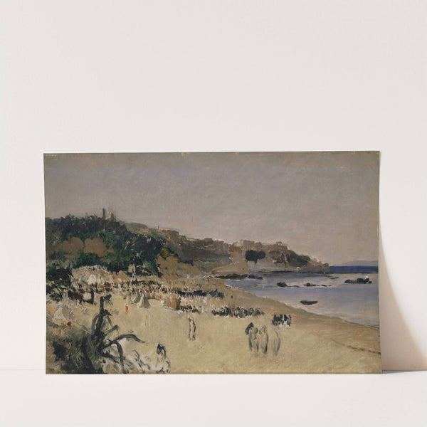 On the Beach at Tangier by Frank Buchser