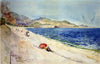 On the Beach below the Promenade des Anglais, Nice, France