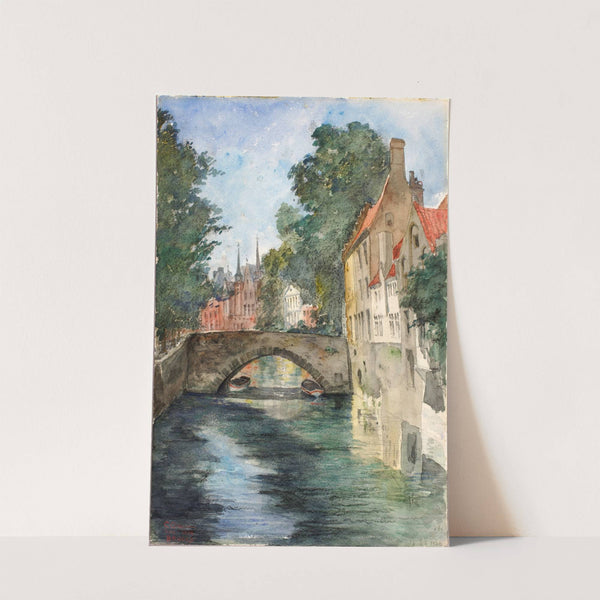 On the Canal, Bruges by Cass Gilbert