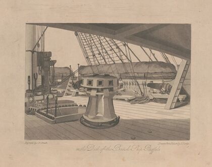 On the deck of the British ship Buffalo