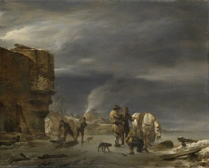 On the Ice near a Town — size preview