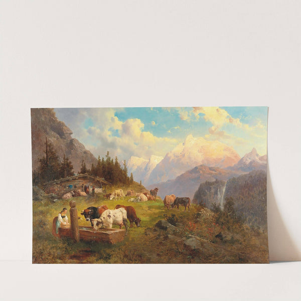 On the Mountain Pasture by Josef Thoma