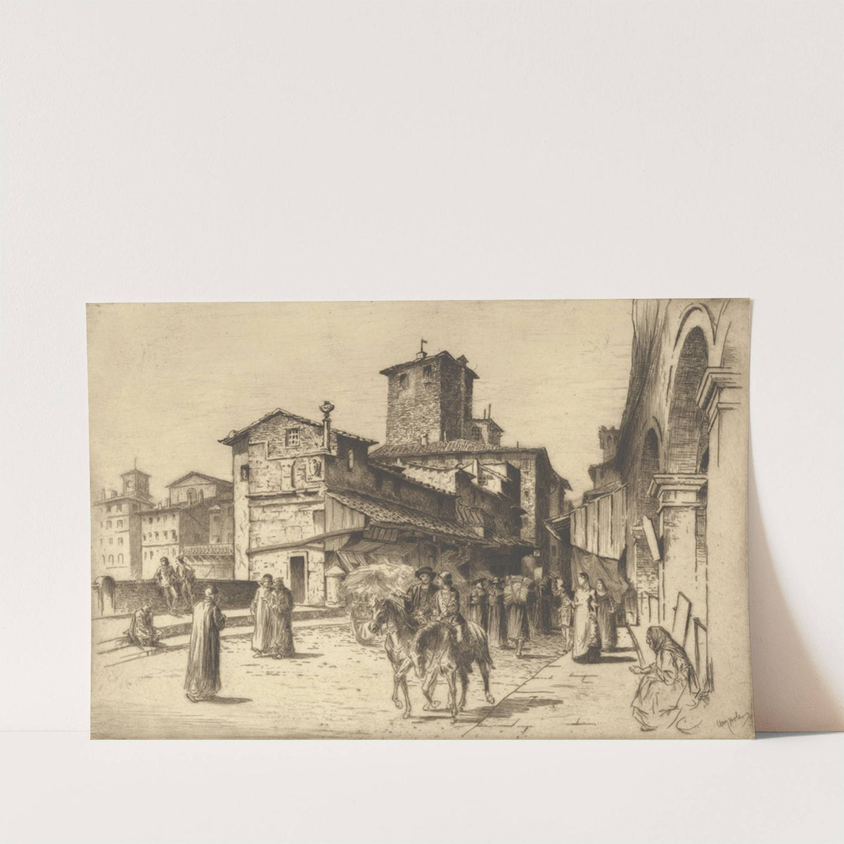On the Ponte Vecchio, Florence by William Brassey Hole