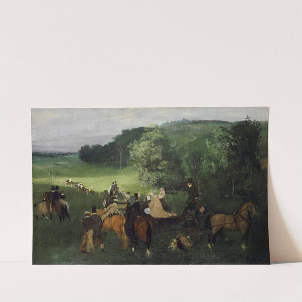On The Racecourse (The Race) (Around 1861-1862) by Edgar Degas