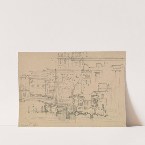 On the Thames (1860) by David Roberts