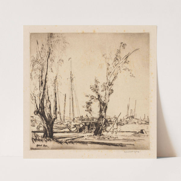 On the Y, Amsterdam (1913) by Muirhead Bone