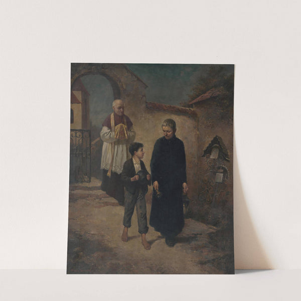 On their Way to Care for the Sick by Felicián Moczik